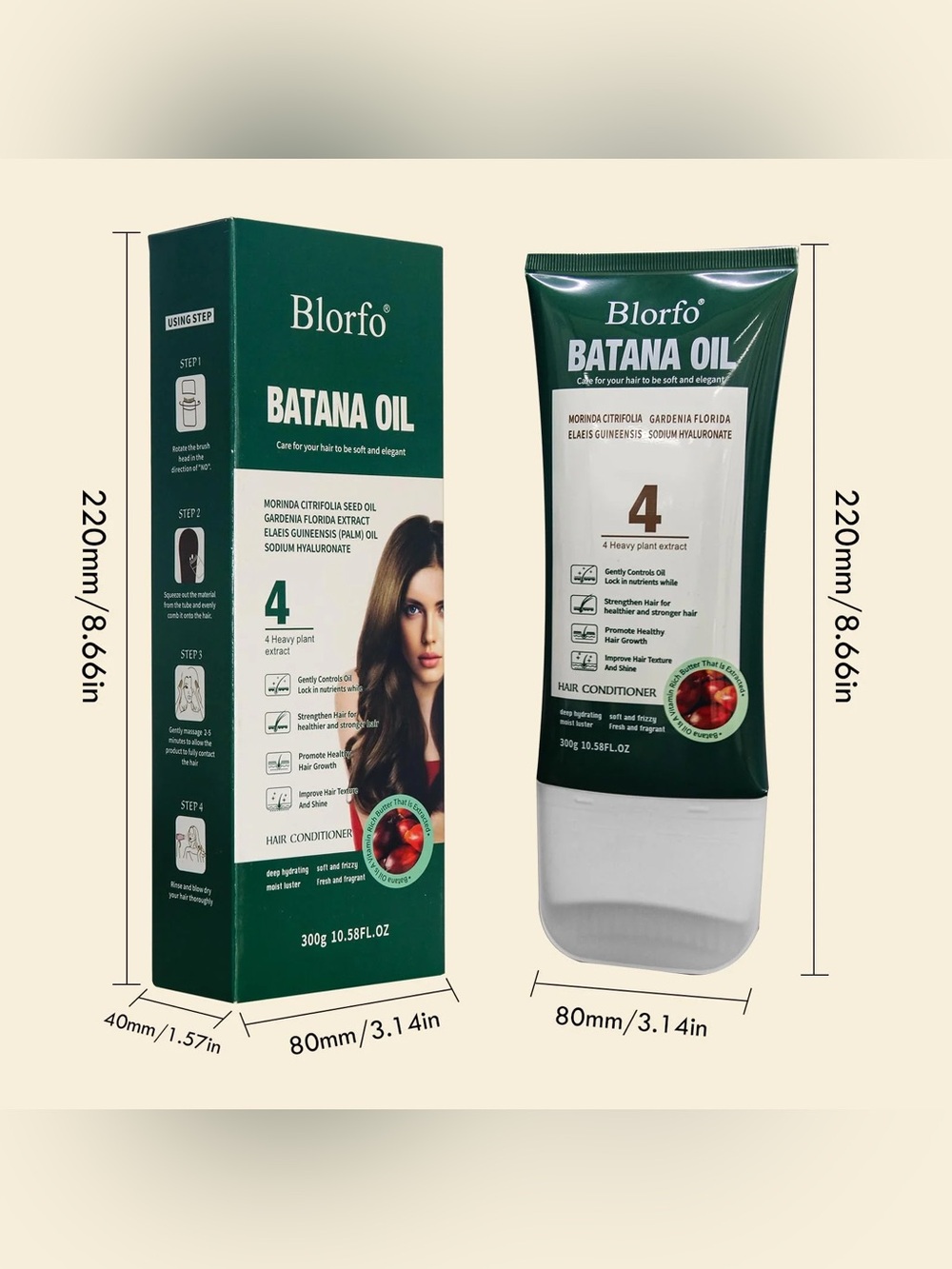 NWT Blorfo Batana Oil for Hair Growth 100% Pure Organic & Raw Batana